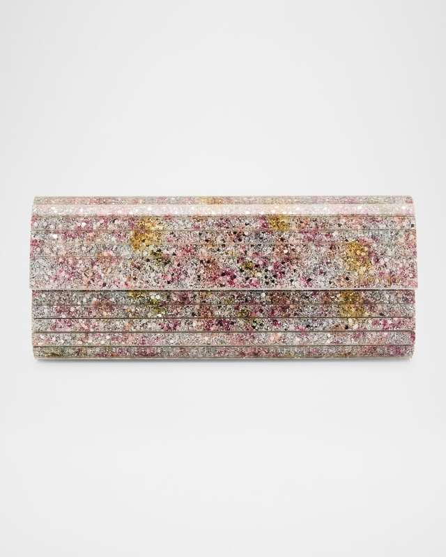 Sweetie Glitter Acrylic Leather Clutch Bag